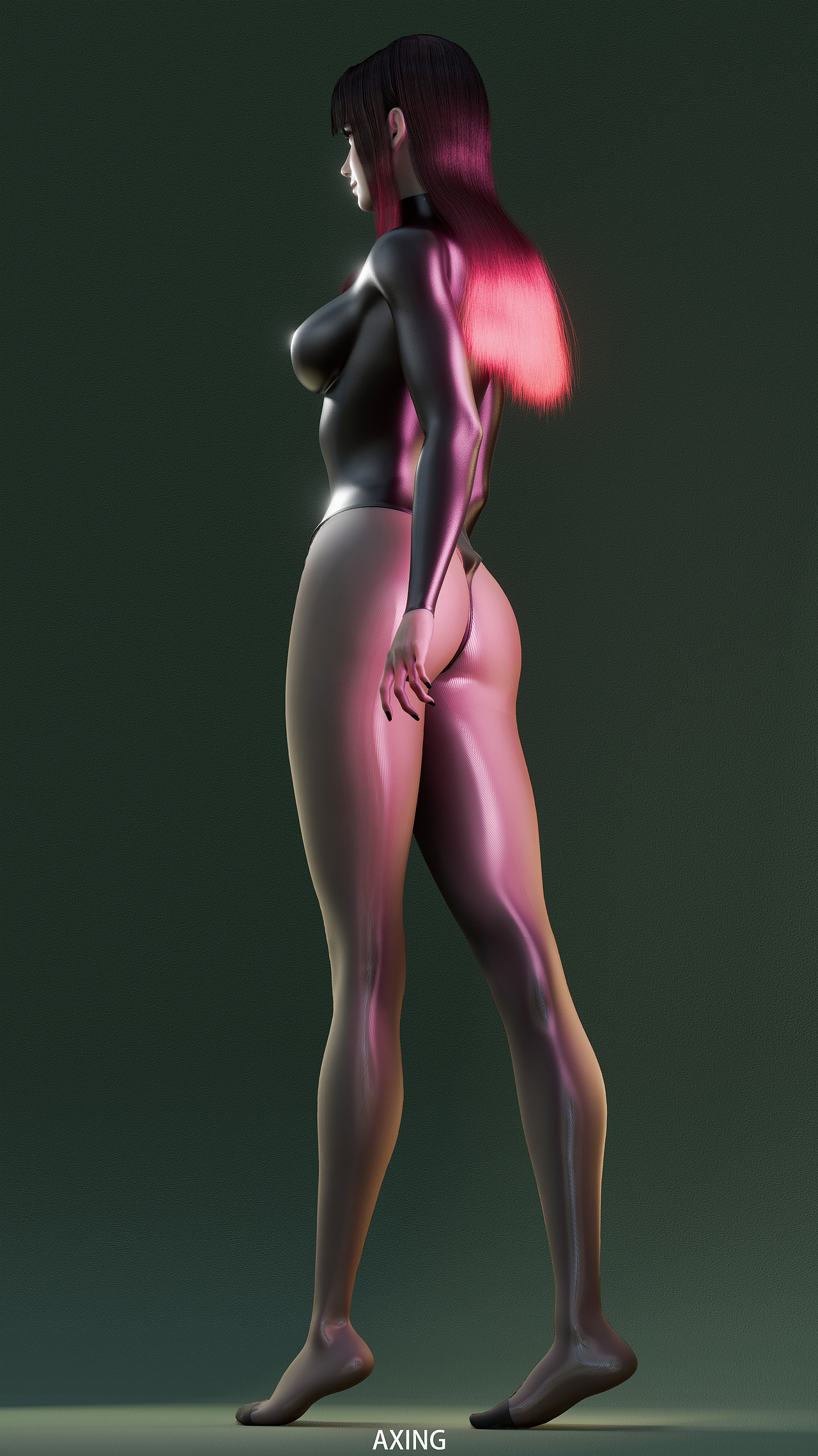 女魅-EEVEE Render（图ZMzc2MzY4NjIw） - 人物/生物 - 站酷设计师AXING阿兴原创素材 - 站酷ZCOOL