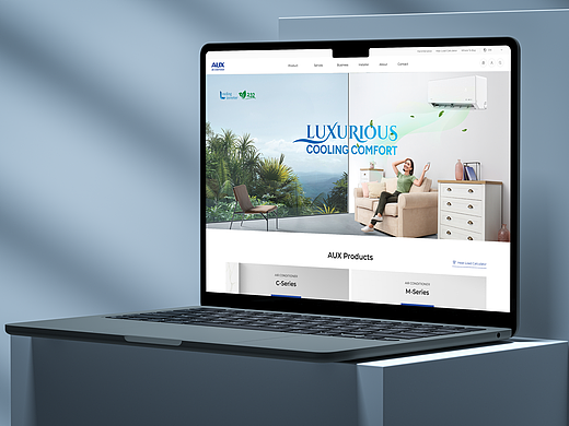 奥克斯马来官网视觉设计