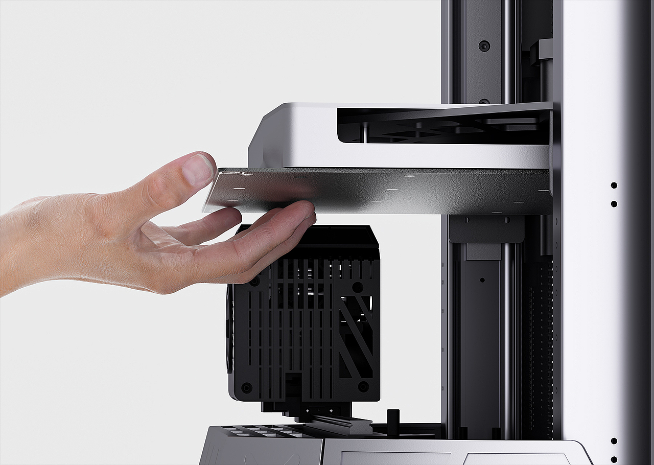 板磁体吸附,可以弯折,快速取下模型。