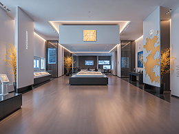 AI绘画生成现代风格展厅展馆设计方案