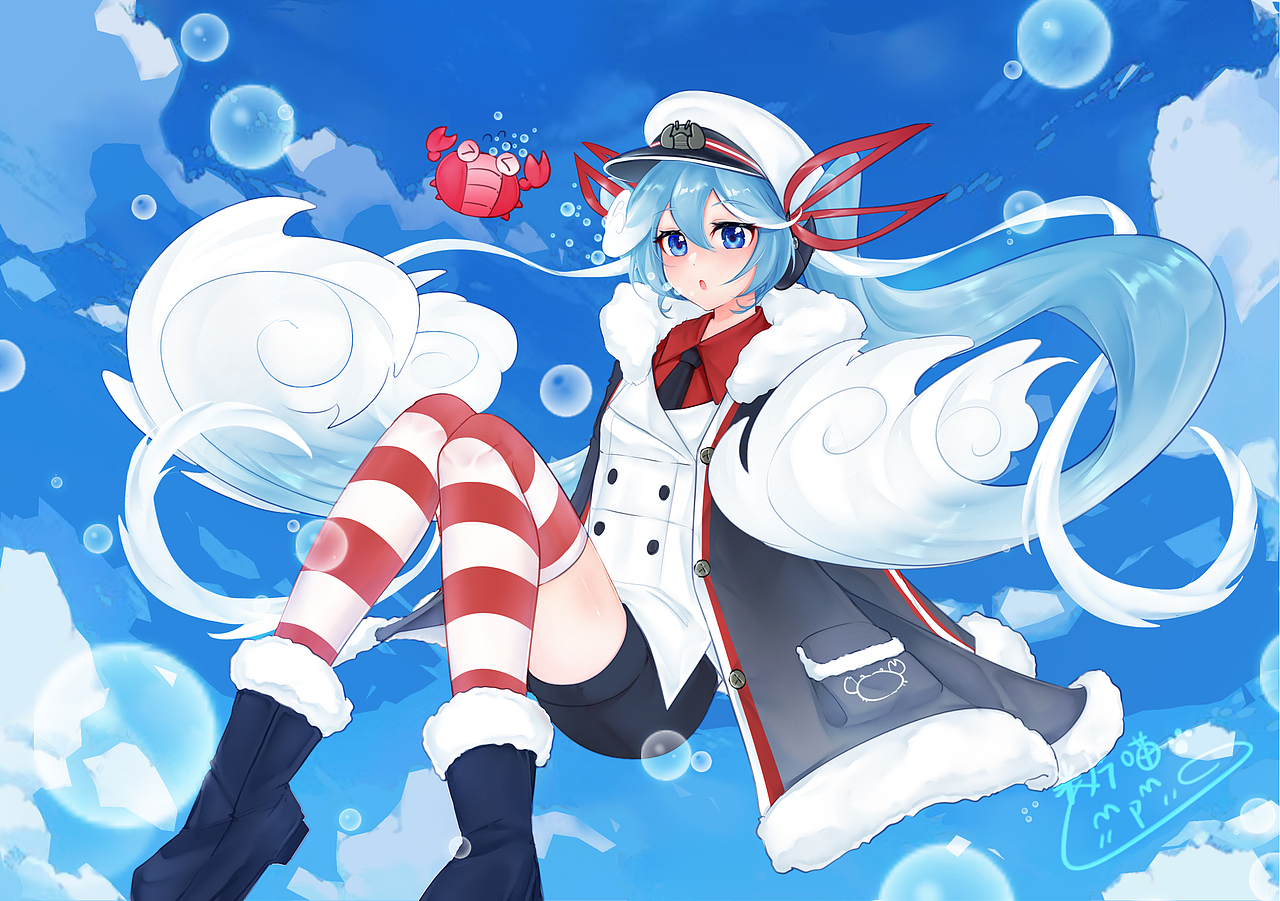 22雪初音（图ZMzc2MzgwOTUy） - 艺术插画 - 站酷设计师米片喵biubiu原创素材 - 站酷ZCOOL