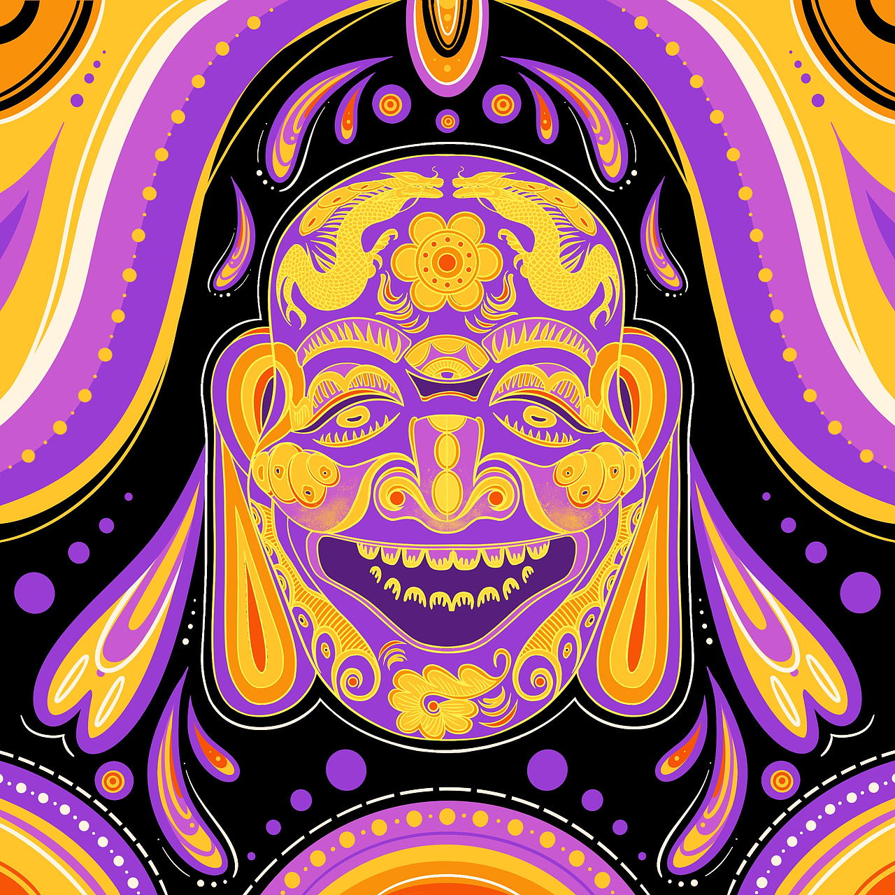 傩面具丨图案再创设计