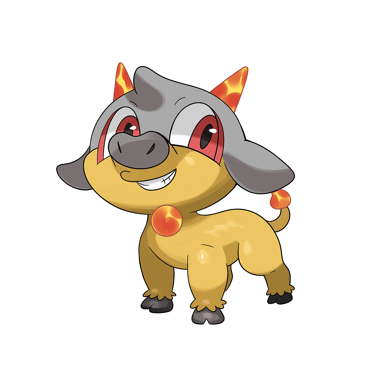 原创宝可梦北国地区图鉴介绍第一弹--焰角牛