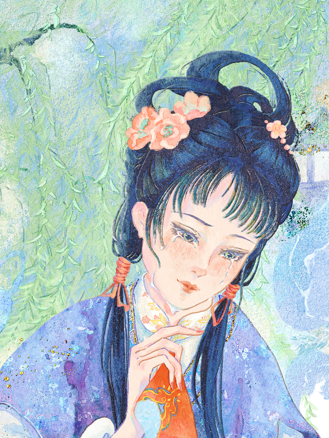 紅樓夢系列插畫（圖ZMzc2Mzg2ODAw） - 商業(yè)插畫 - 站酷設計師紫硯臺原創(chuàng)素材 - 站酷ZCOOL