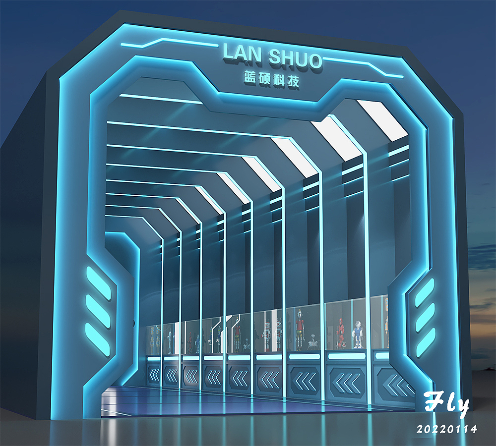 科技风格展厅通道设计（图ZMzc2Mzg4NTYw） - 展陈设计 - 站酷设计师flyer88原创素材 - 站酷ZCOOL