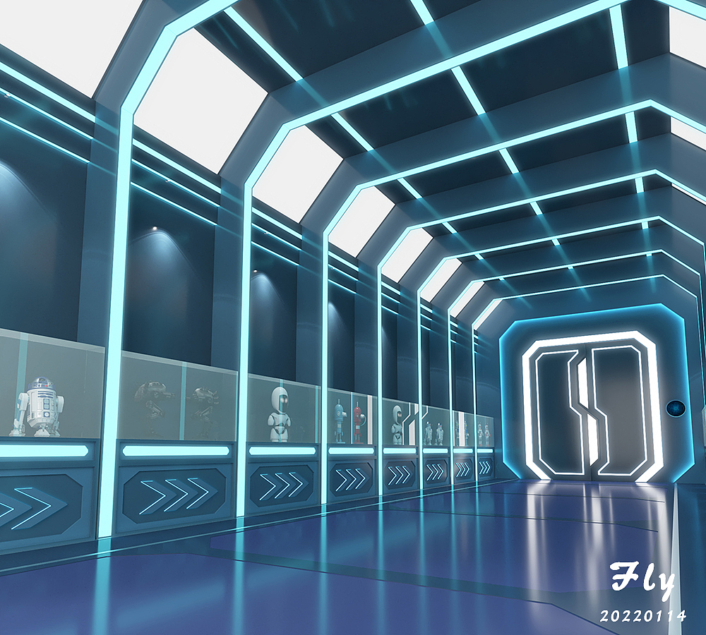 科技风格展厅通道设计（图ZMzc2Mzg4NTgw） - 展陈设计 - 站酷设计师flyer88原创素材 - 站酷ZCOOL