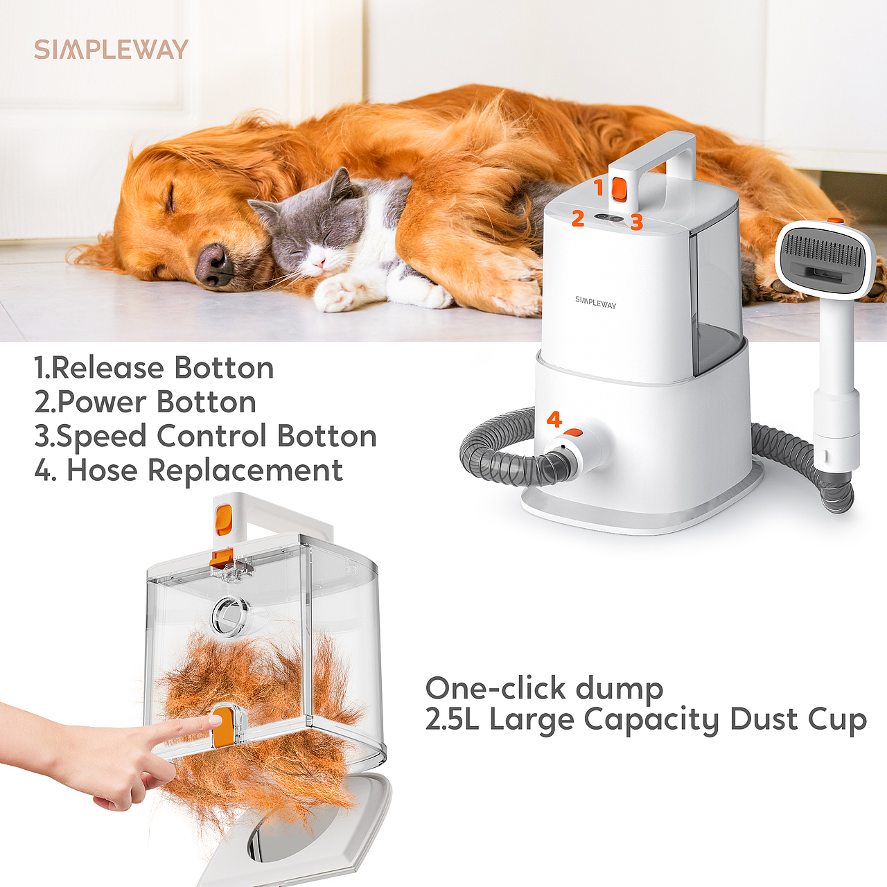 亚马逊宠物美容吸尘器设计