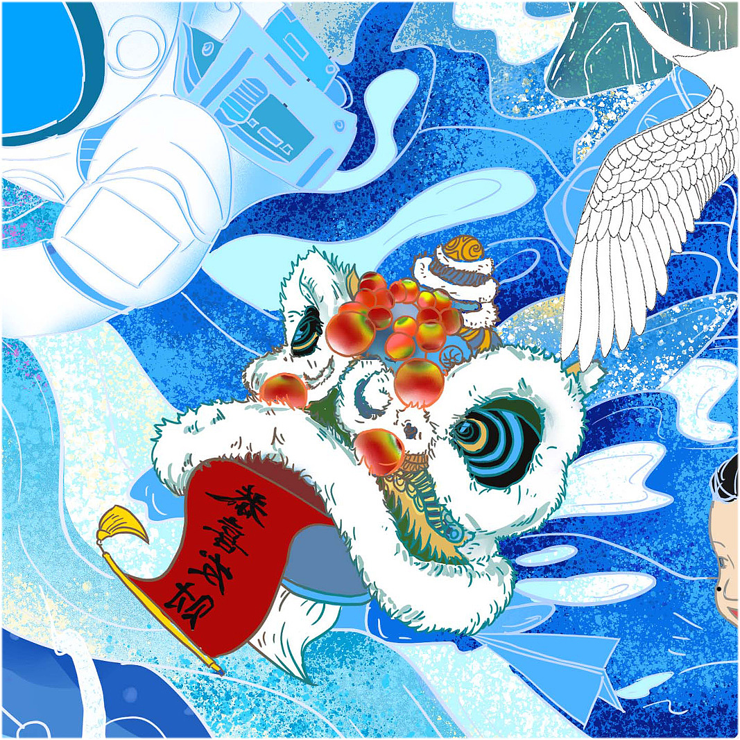 2022原创/携神舟启程 揽星河璀璨（图ZMzc2Mzk4Njcy） - 艺术插画 - 站酷设计师目鱼与生原创素材 - 站酷ZCOOL