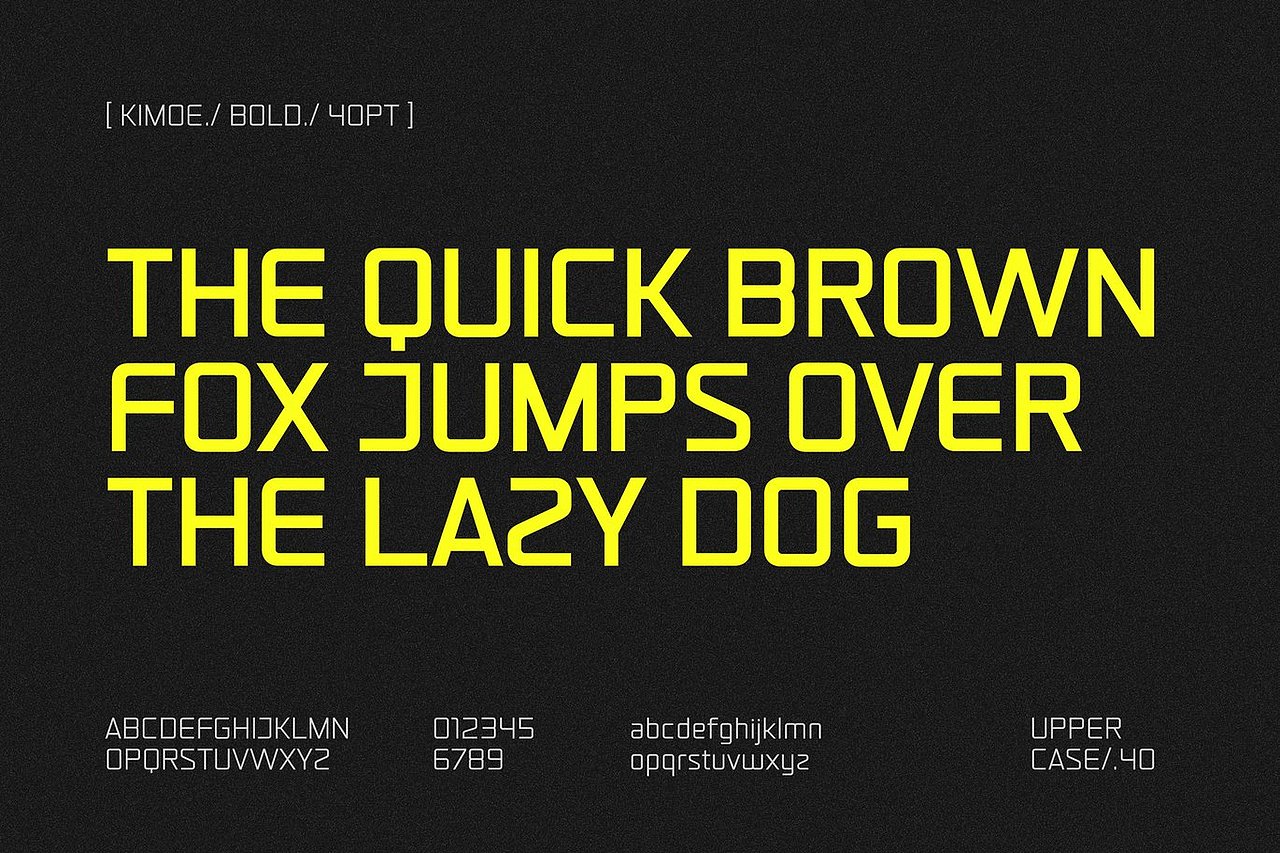 未来科幻机能科技游戏海报标题无衬线英文字体家族