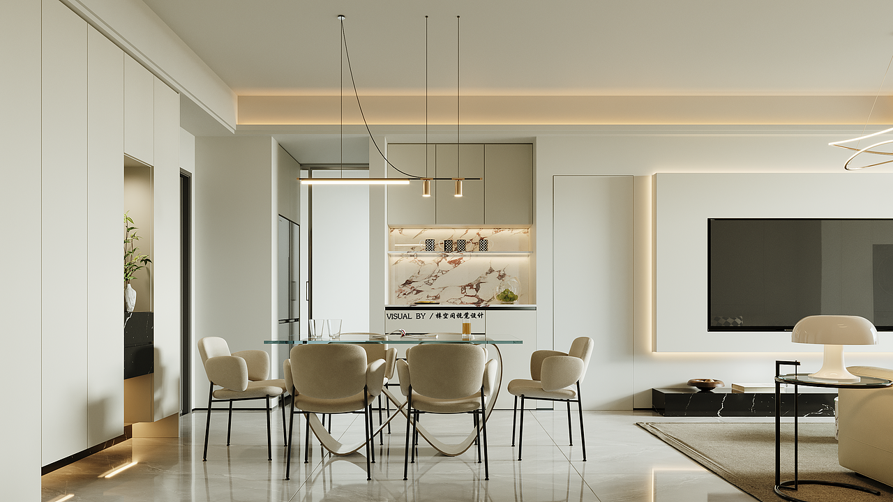 現(xiàn)代奶油風（圖ZMzc2NDA0OTU2） - 家裝設(shè)計 - 站酷設(shè)計師梓空間視覺原創(chuàng)素材 - 站酷ZCOOL