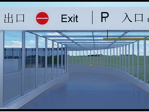 产业园地库漫游动画