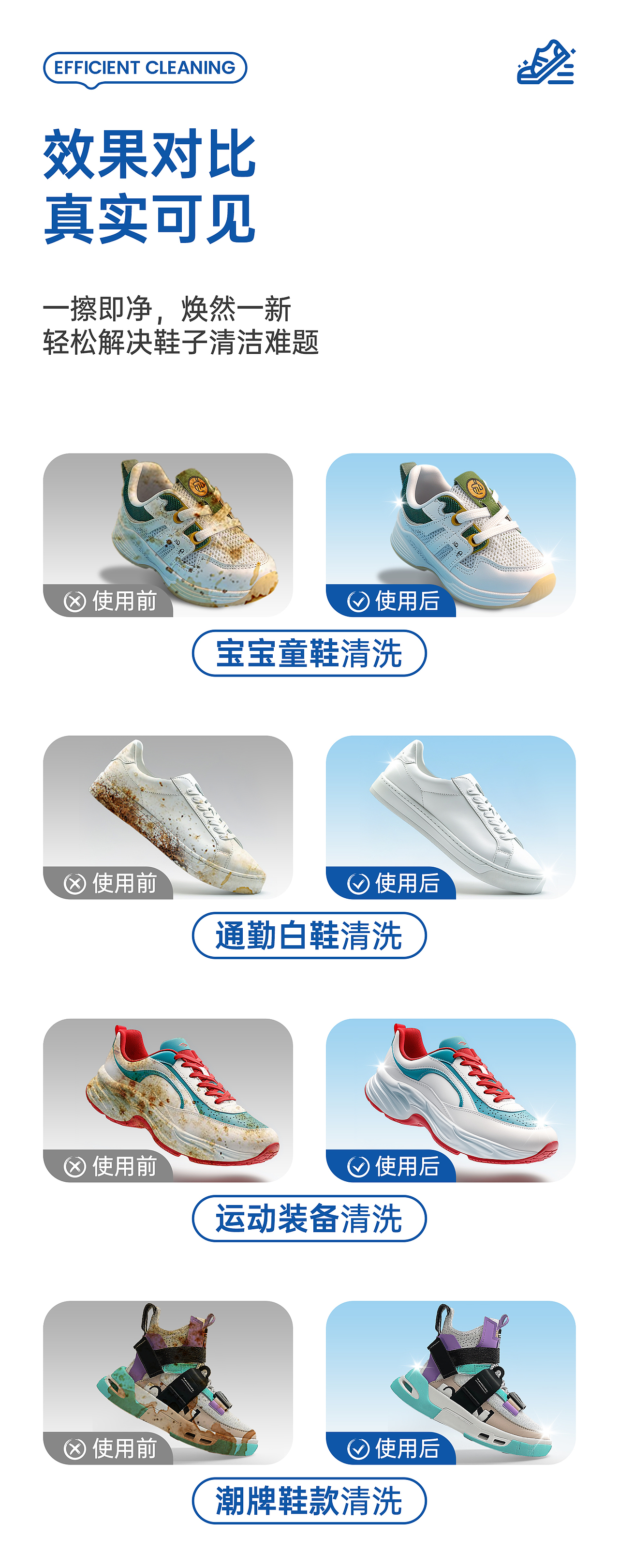 家清产品详情设计 × 小白鞋清洁剂