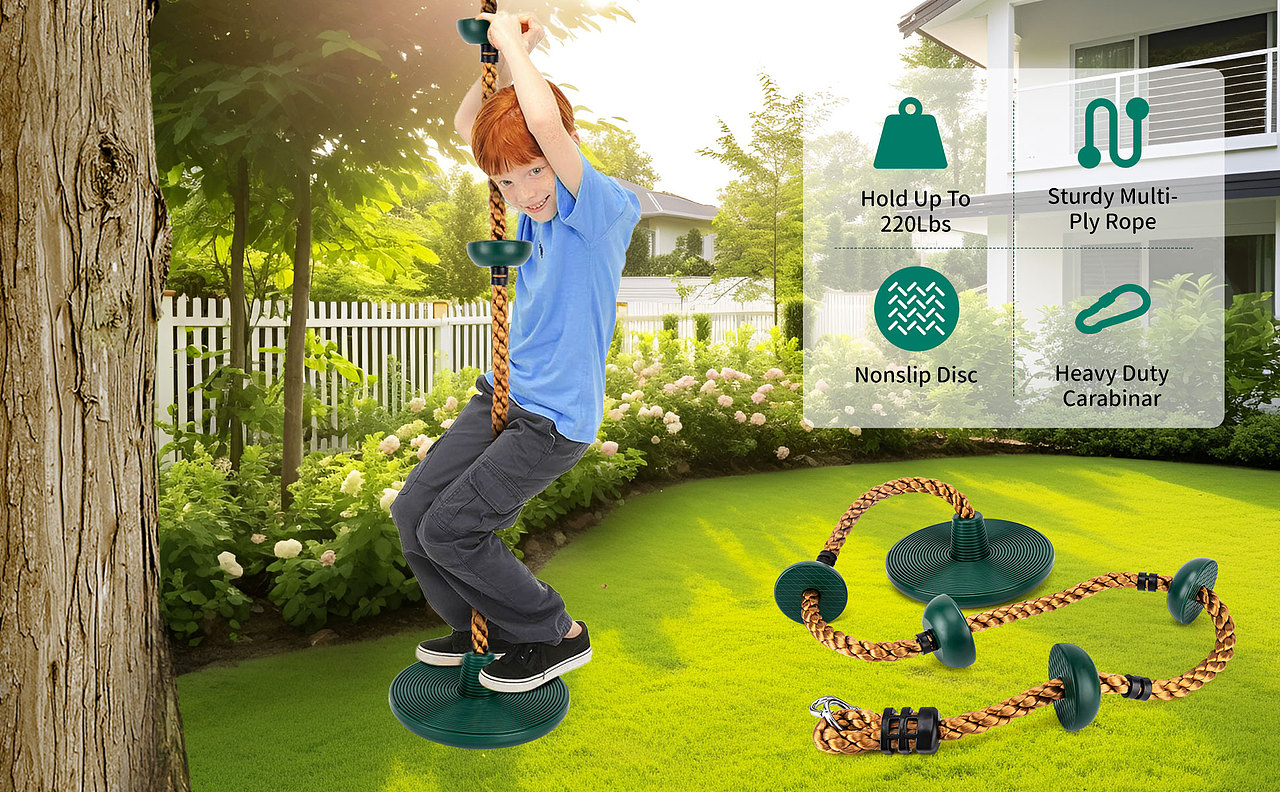 亚马逊排版设计之圆盘秋千主副图/A+设计案例分享