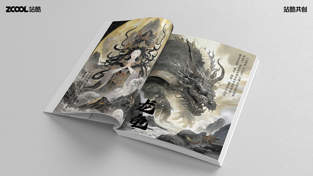 山海经·异兽录（图ZMzc2NDM5NjE2） - 海报 - 站酷设计师是阿滦原创素材 - 站酷ZCOOL