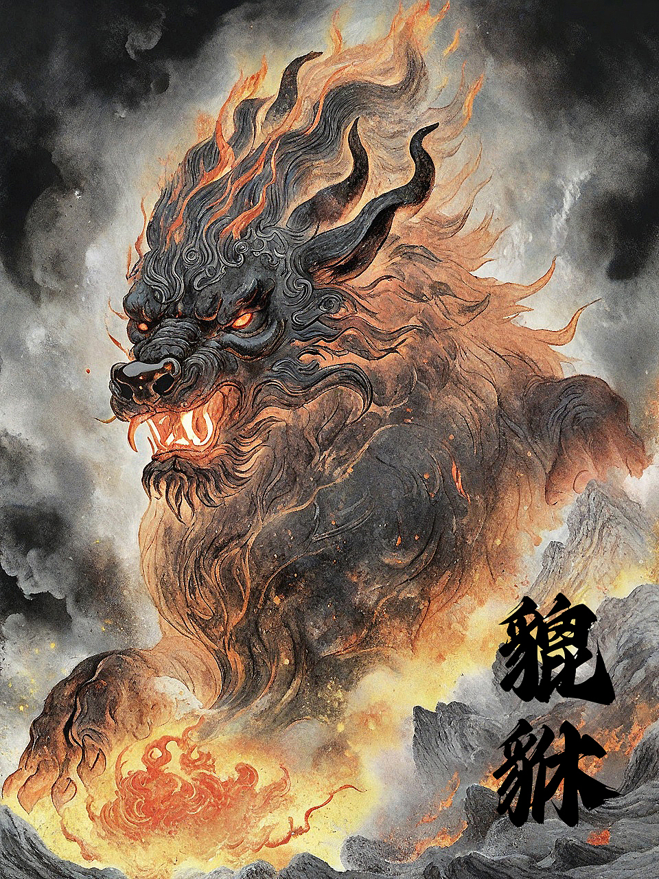 山海经·异兽录（图ZMzc2NDM5NjQ4） - 海报 - 站酷设计师是阿滦原创素材 - 站酷ZCOOL