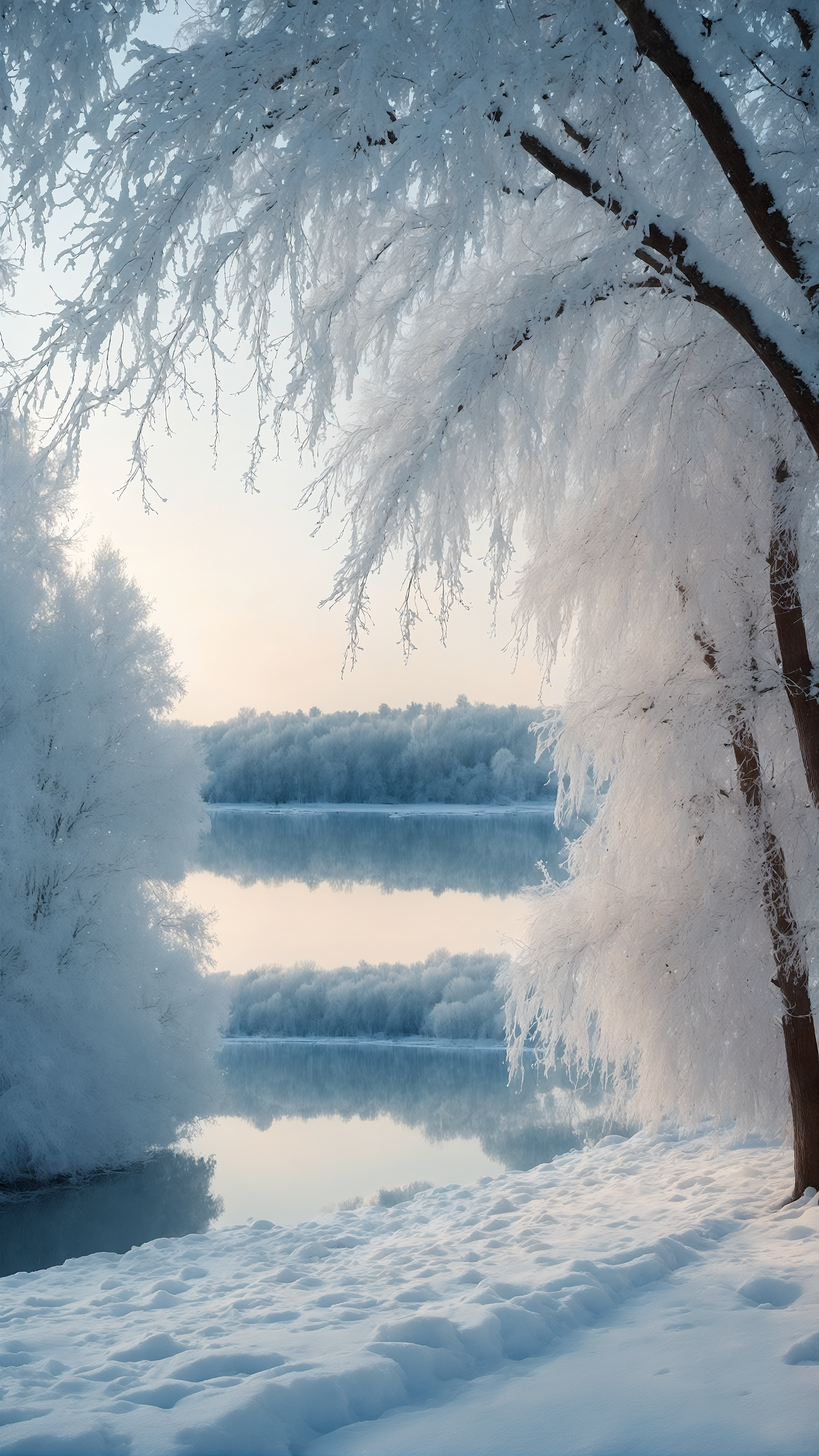 美丽的雪景（图ZMzc2NDQ1NjYw） - AI作品 - 站酷设计师霖霖陆原创素材 - 站酷ZCOOL