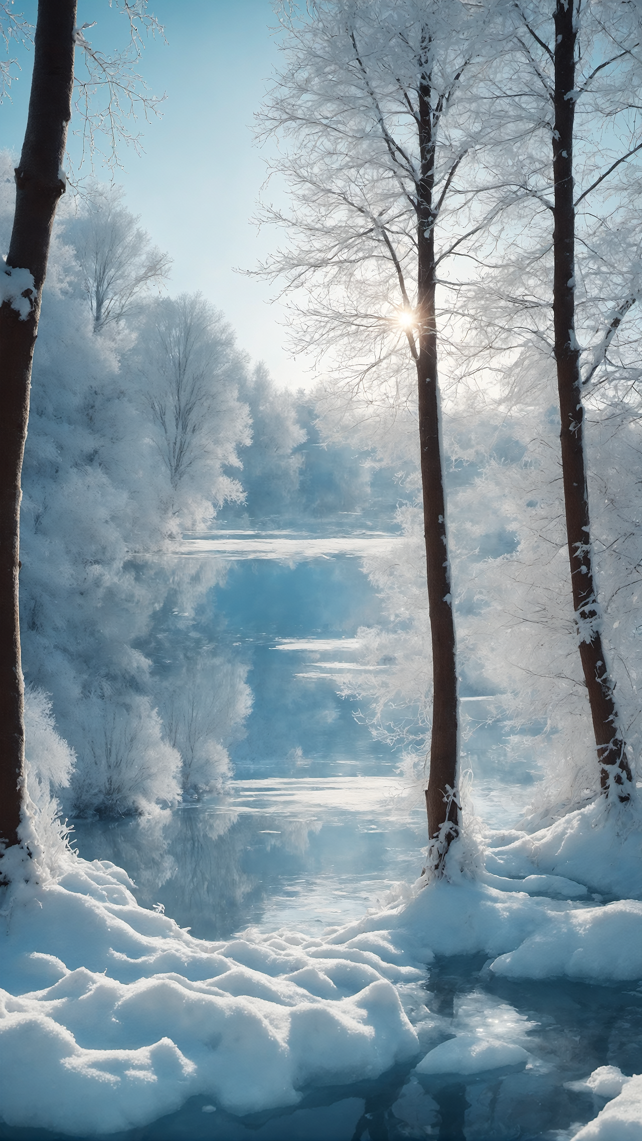 美丽的雪景（图ZMzc2NDQ1Njcy） - AI作品 - 站酷设计师霖霖陆原创素材 - 站酷ZCOOL