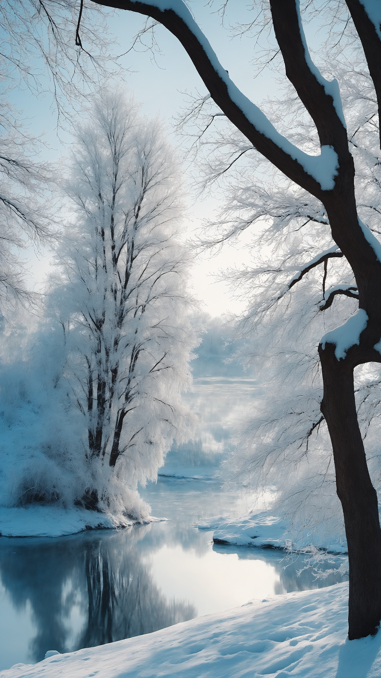 美丽的雪景（图ZMzc2NDQ1Njc2） - AI作品 - 站酷设计师霖霖陆原创素材 - 站酷ZCOOL