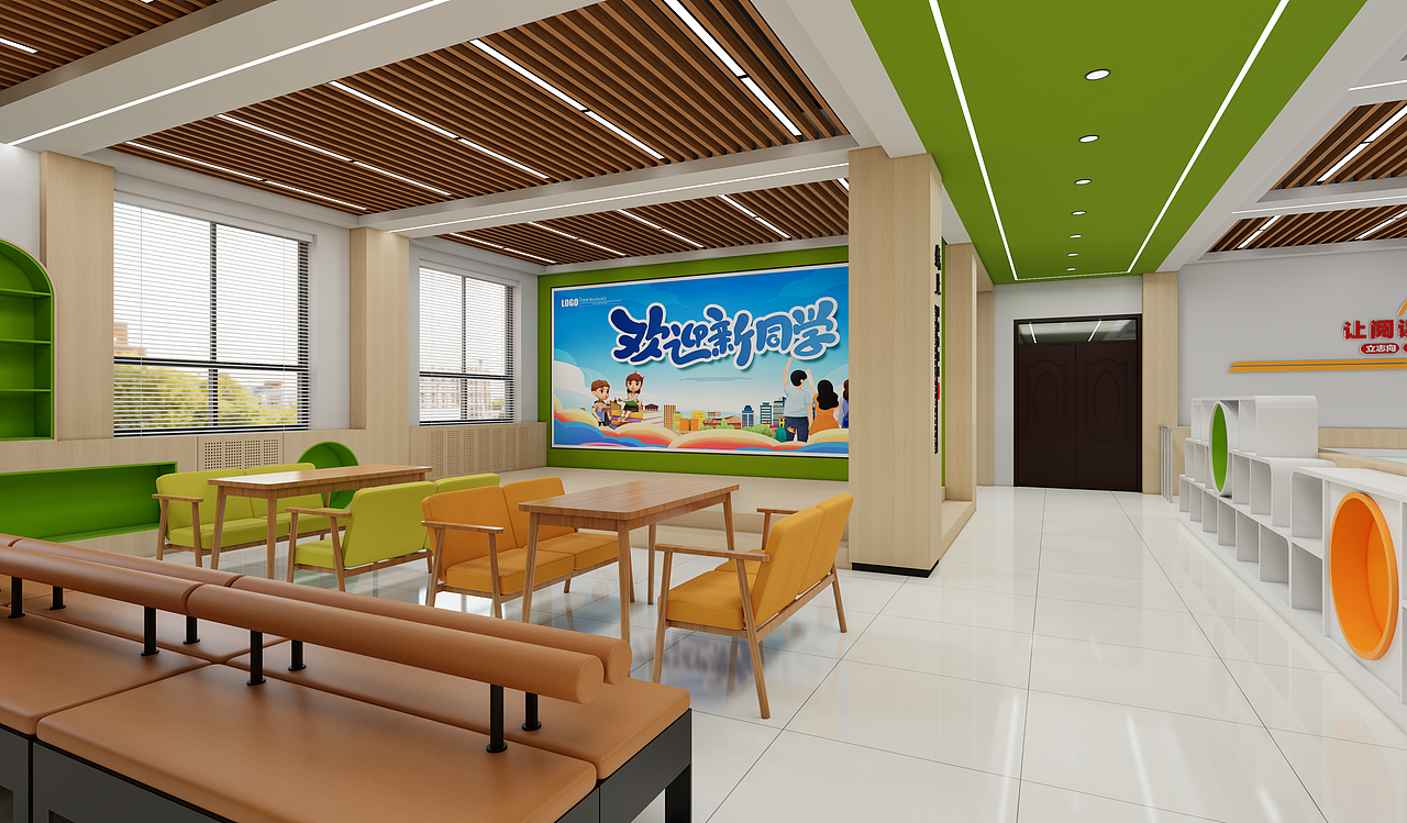 小学图书馆（图ZMzc2NDQ2NzMy） - 其他空间 - 站酷设计师飞天红雪原创素材 - 站酷ZCOOL