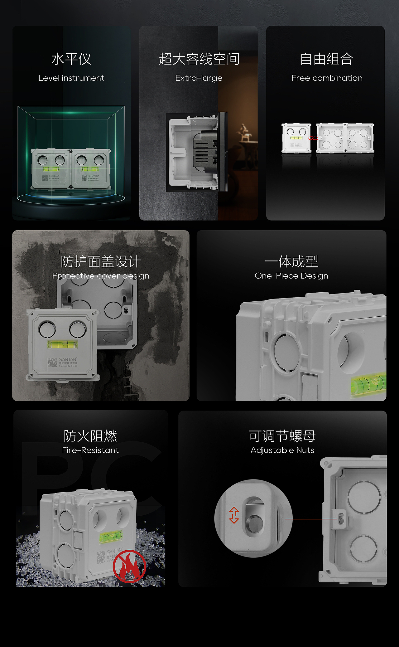 突破电工新定义! 多功能86预埋盒（图ZMzc2NDQ4NDUy） - 电商 - 站酷设计师龙利鱼啊原创素材 - 站酷ZCOOL