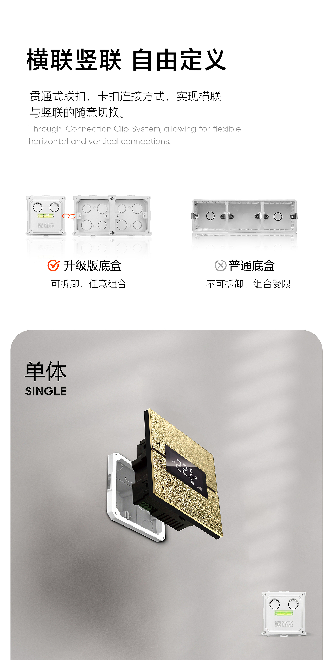 突破电工新定义! 多功能86预埋盒（图ZMzc2NDQ4NDY4） - 电商 - 站酷设计师龙利鱼啊原创素材 - 站酷ZCOOL