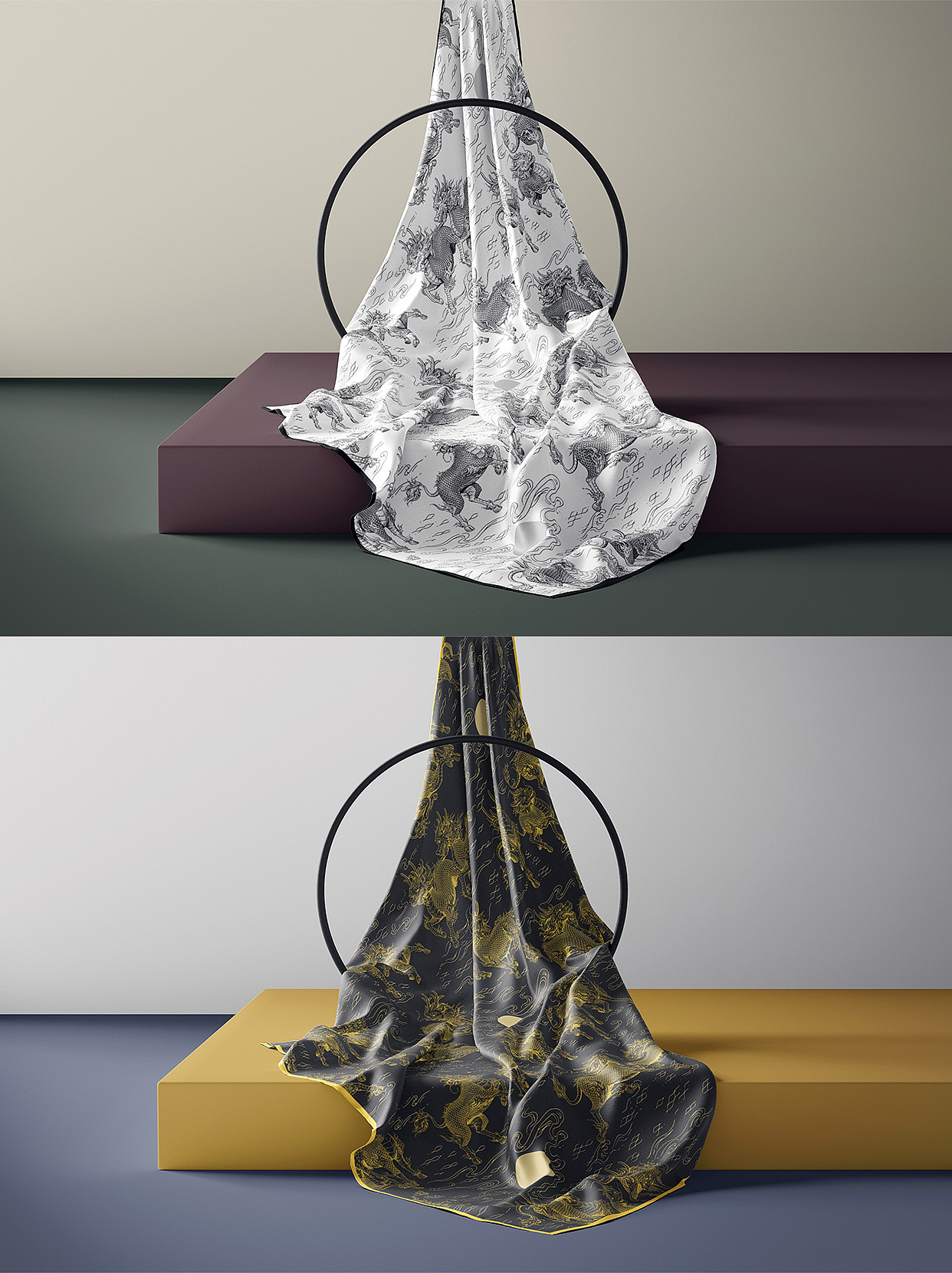 原创茹伊花纹丨图案《麒麟养殖攻略》