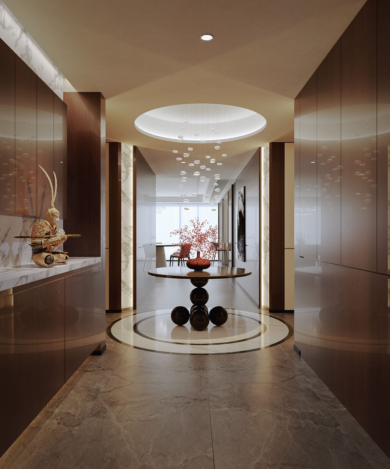 轻奢大平层渲染