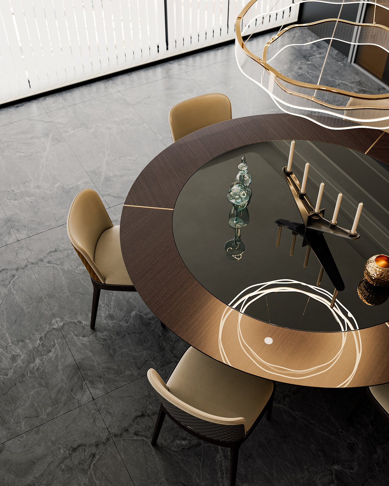 轻奢大平层渲染