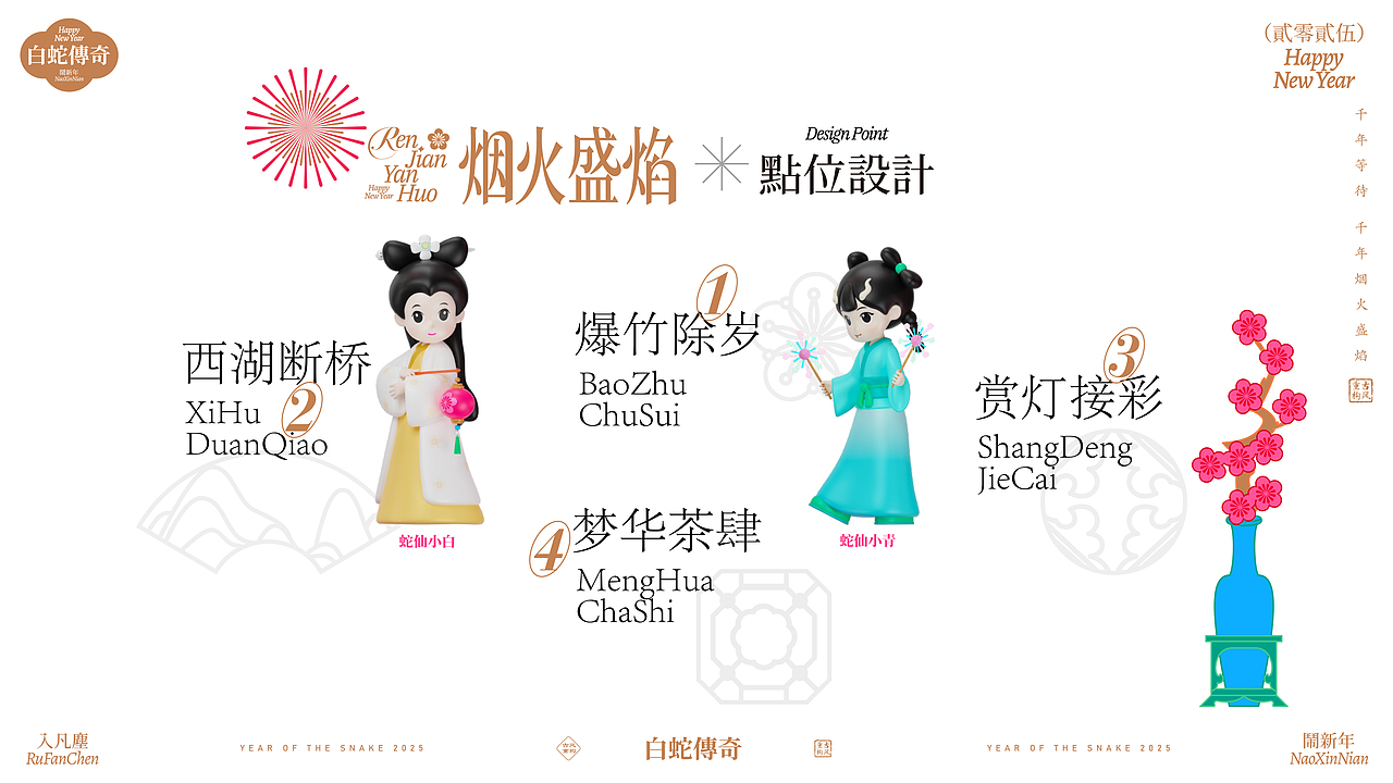 《白蛇传奇·烟火盛宴》双旦春节美陈(图ZMzc2NDU3Mjky) - 展陈设计 - 站酷设计师自在创想IP美陈原创素材 - 站酷ZCOOL