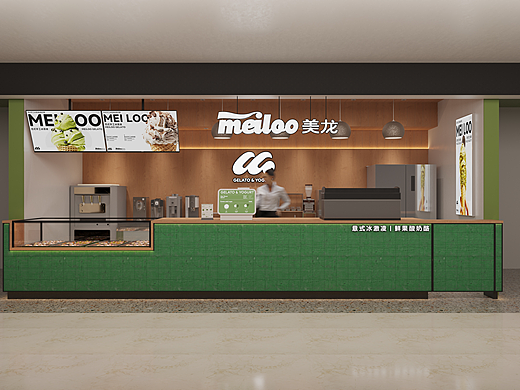 奶茶店商业空间设计（个人主页-ZNzAzMzgzODQ=） - 商业空间设计 - 站酷设计师Ranranouo原创素材 - 站酷ZCOOL