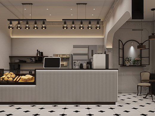 复合型现代咖啡甜品店商业空间设计（个人主页-ZNzAzMzg0MjA=） - 商业空间设计 - 站酷设计师Ranranouo原创素材 - 站酷ZCOOL