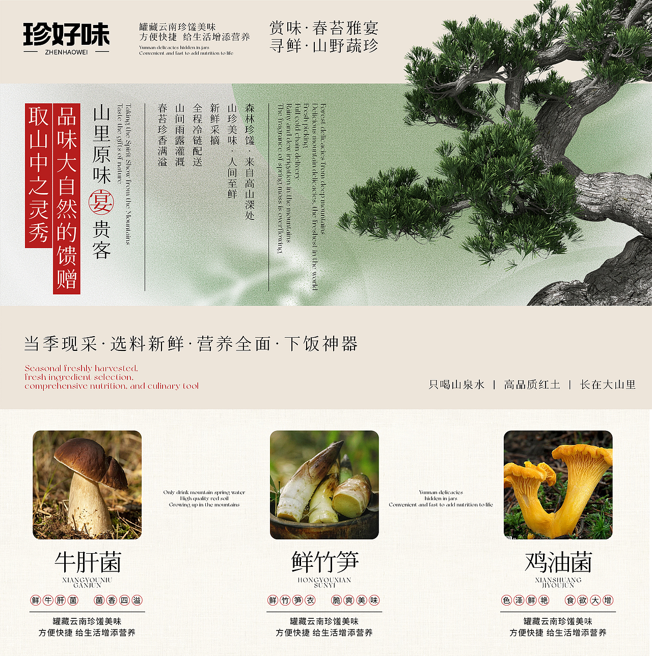 山珍下饭酱包装设计