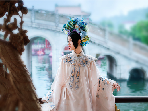 传说中你为爱搁浅------簪花少女写真