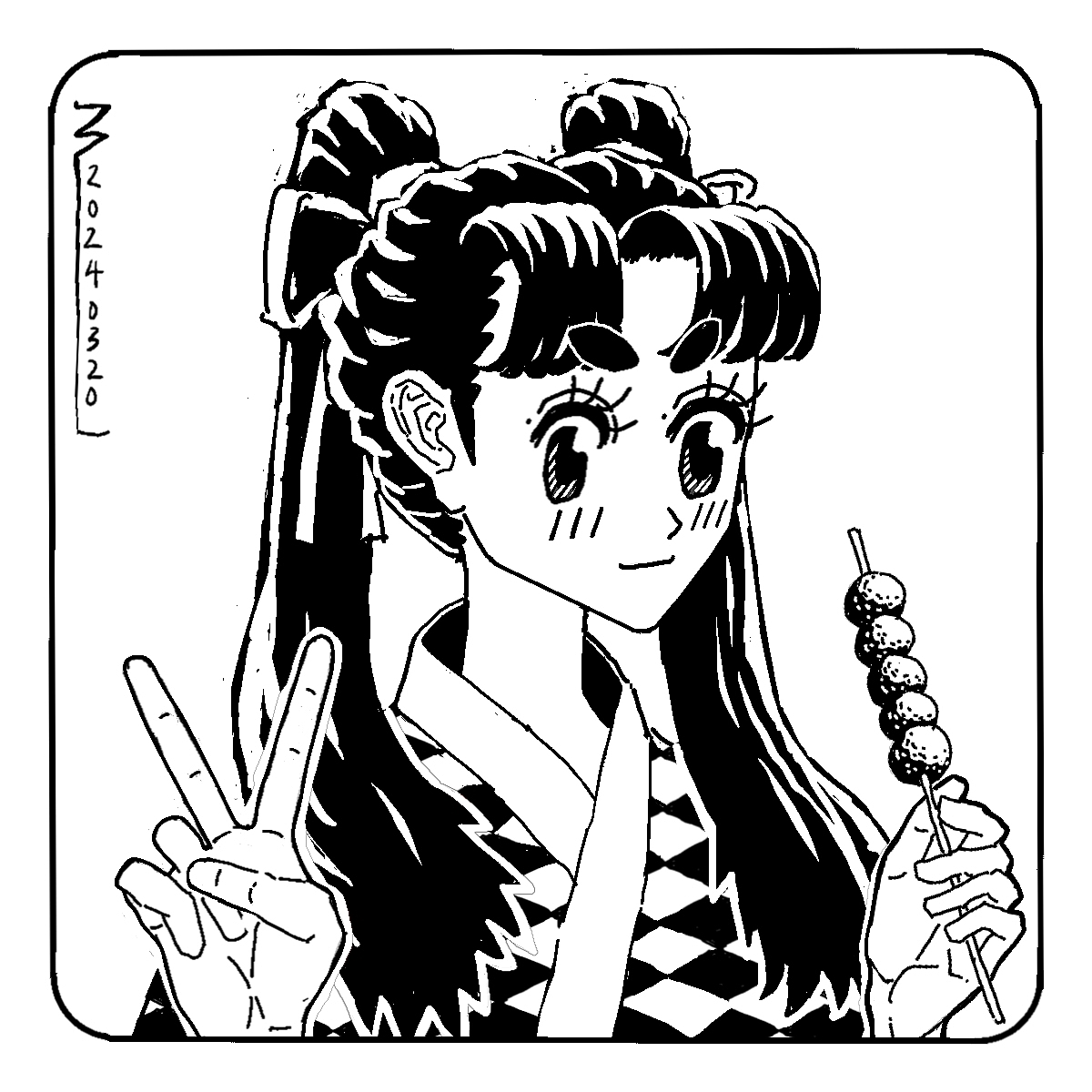 〔2024-03-20〕黑白线稿练习（图ZMzc2NDgyMDc2） - 创作习作 - 站酷设计师芦苇zzZ原创素材 - 站酷ZCOOL