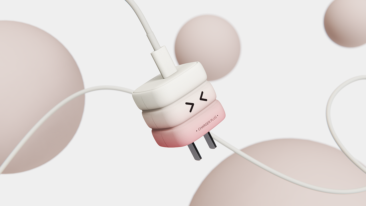 棉花糖充电头｜CHARGER PLUG（图ZMzc2NDgyNTA0） - 电子产品 - 站酷设计师benpaololo原创素材 - 站酷ZCOOL