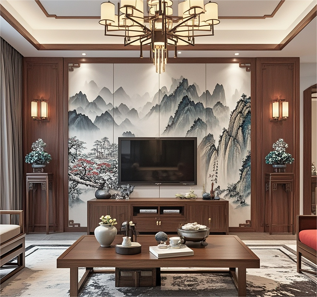 中式效果图设计（图ZMzc2NDgyOTk2） - 家装设计 - 站酷设计师Z544783348原创素材 - 站酷ZCOOL