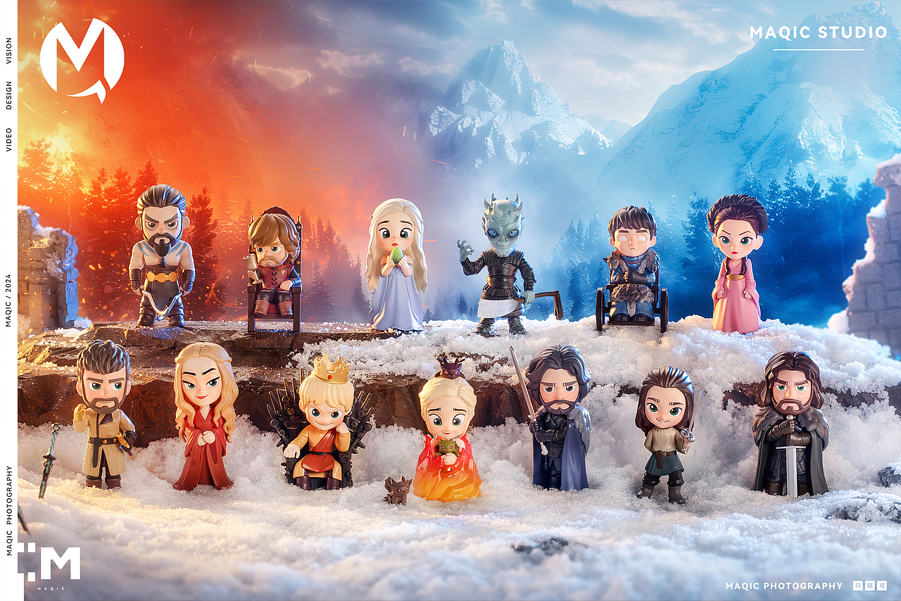 泡泡玛特「权力的游戏」系列盲盒——潮玩盲盒摄影