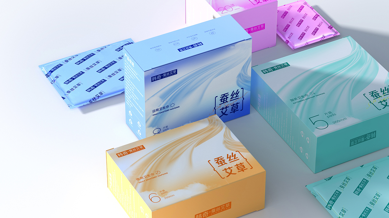 蚕丝艾草卫生巾包装（图ZMzc2NTA1NjQ0） - 包装 - 站酷设计师卟叽卟叽原创素材 - 站酷ZCOOL