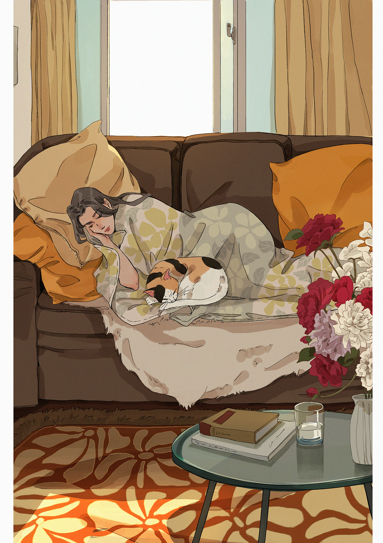 《每一个鲜活的时刻》（图ZMzc2NTA4MDY4） - 艺术插画 - 站酷设计师阿汀TING原创素材 - 站酷ZCOOL