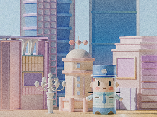 原创IP形象|重庆·圆柱POLICE