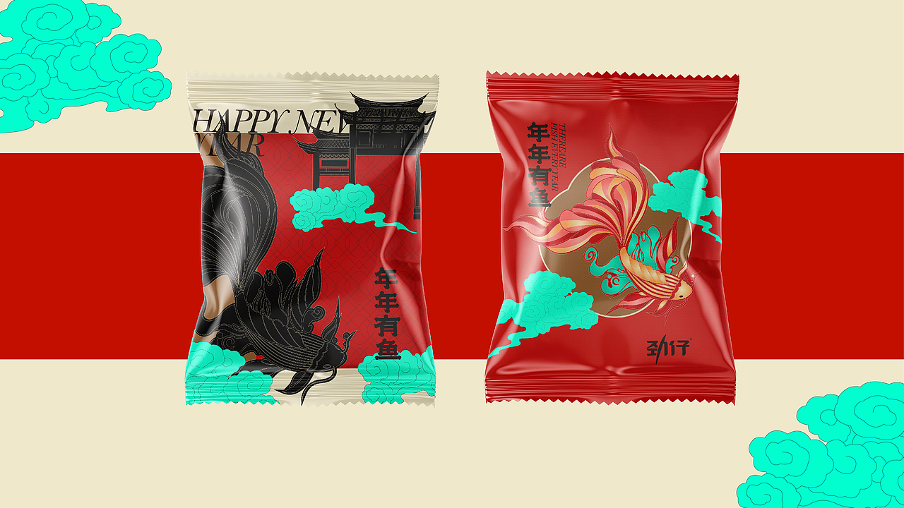 年年有鱼包装设计（图ZMzc2NTQ1MjQ0） - 品牌 - 站酷设计师卟叽卟叽原创素材 - 站酷ZCOOL