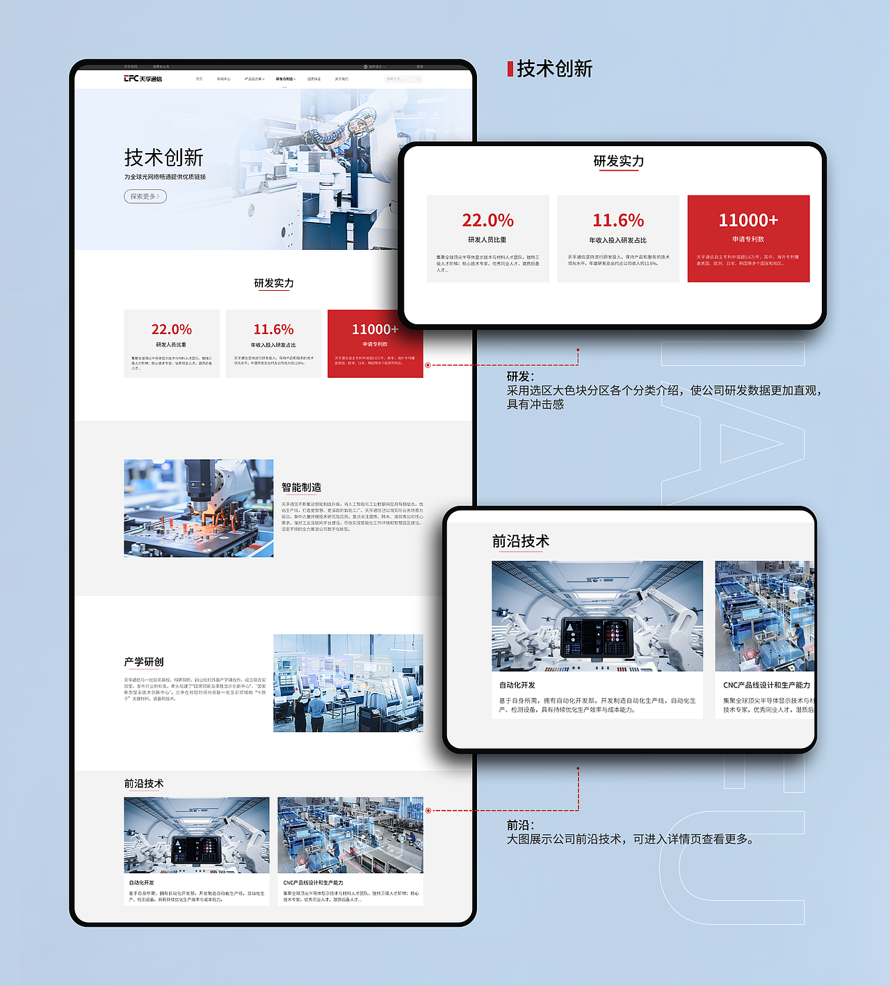 通信行业官网改版｜天孚通信（图ZMzc2NTUzODgw） - 企业官网 - 站酷设计师晨肆lonely原创素材 - 站酷ZCOOL