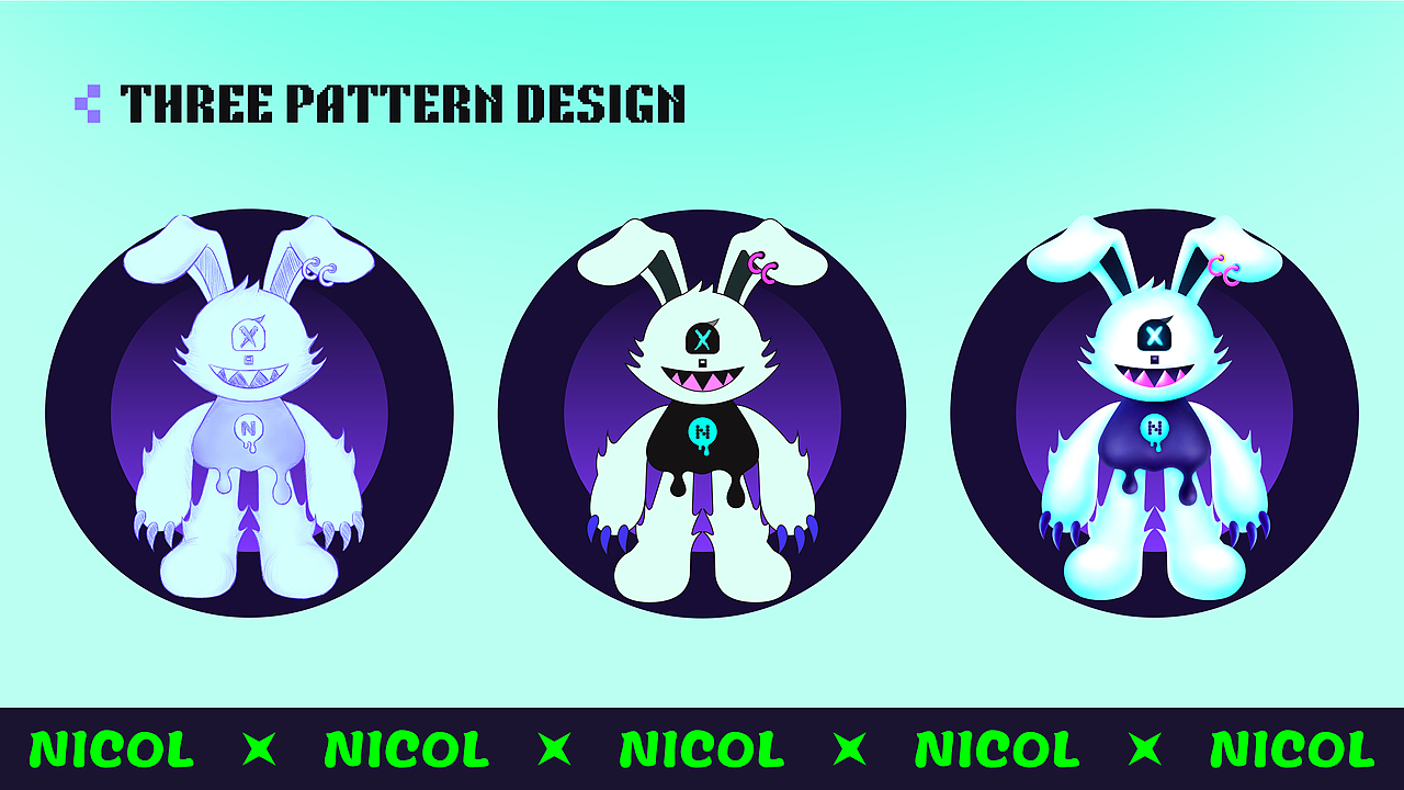 「菜心设计铺」原创IP设计-nft相关祥物设计（图ZMzc2NTU2NDk2） - IP形象 - 站酷设计师惰性固体_原创素材 - 站酷ZCOOL