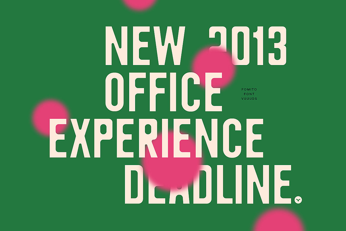 现代时尚文创海报画册封面包装标题无衬线圆角英文字体