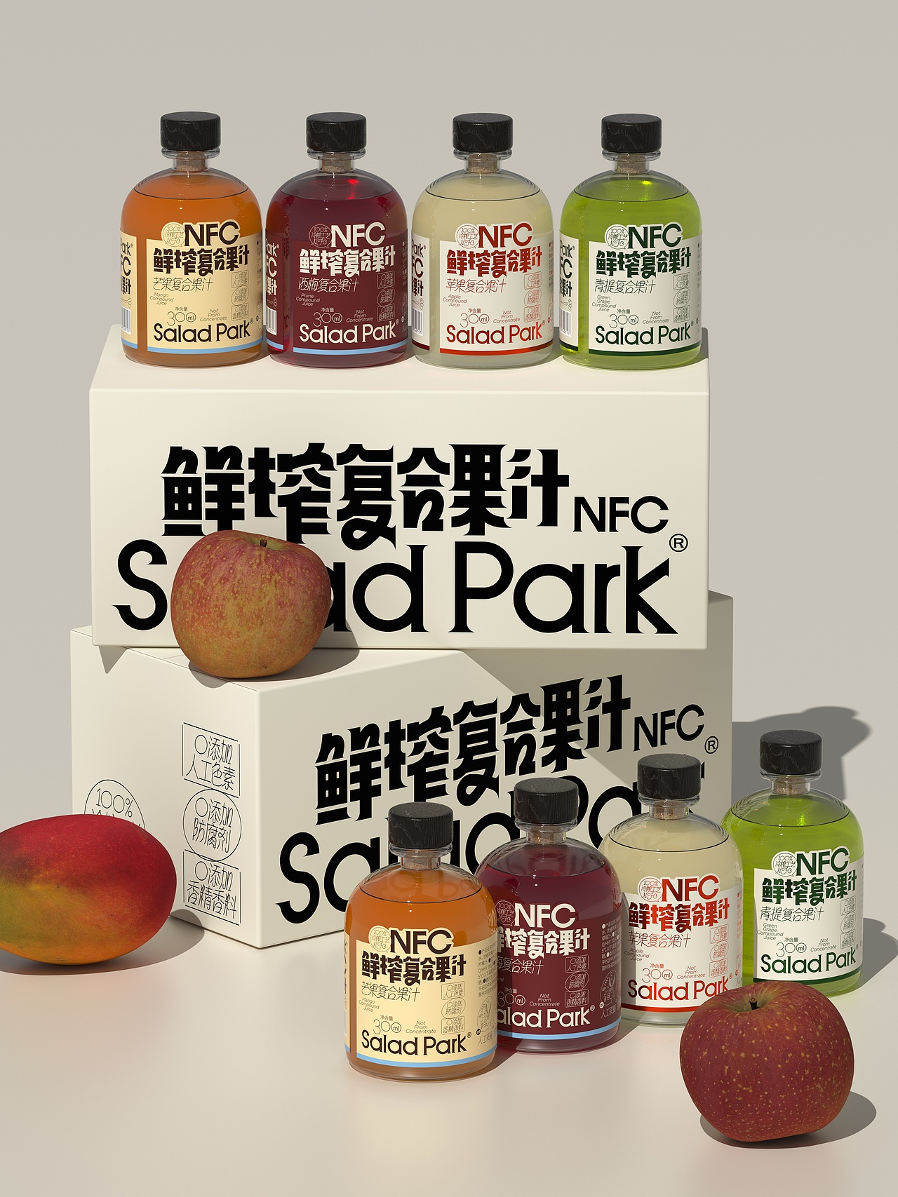 UmeDesign新作｜SaladPark沙拉公园果蔬汁冻干系列包装（图ZMzc2NTU4MzM2） - 包装 - 站酷设计师UmeDesign原创素材 - 站酷ZCOOL