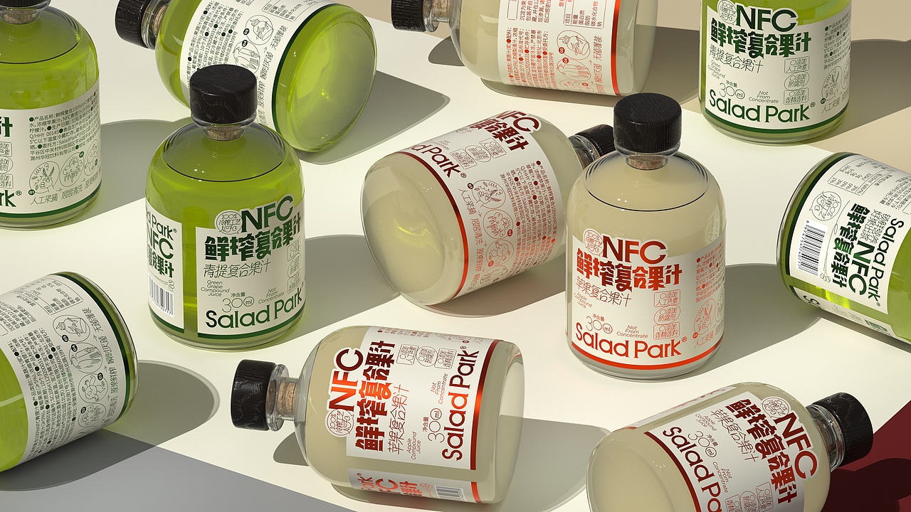 UmeDesign新作｜SaladPark沙拉公园果蔬汁冻干系列包装（图ZMzc2NTU4MzMy） - 包装 - 站酷设计师UmeDesign原创素材 - 站酷ZCOOL