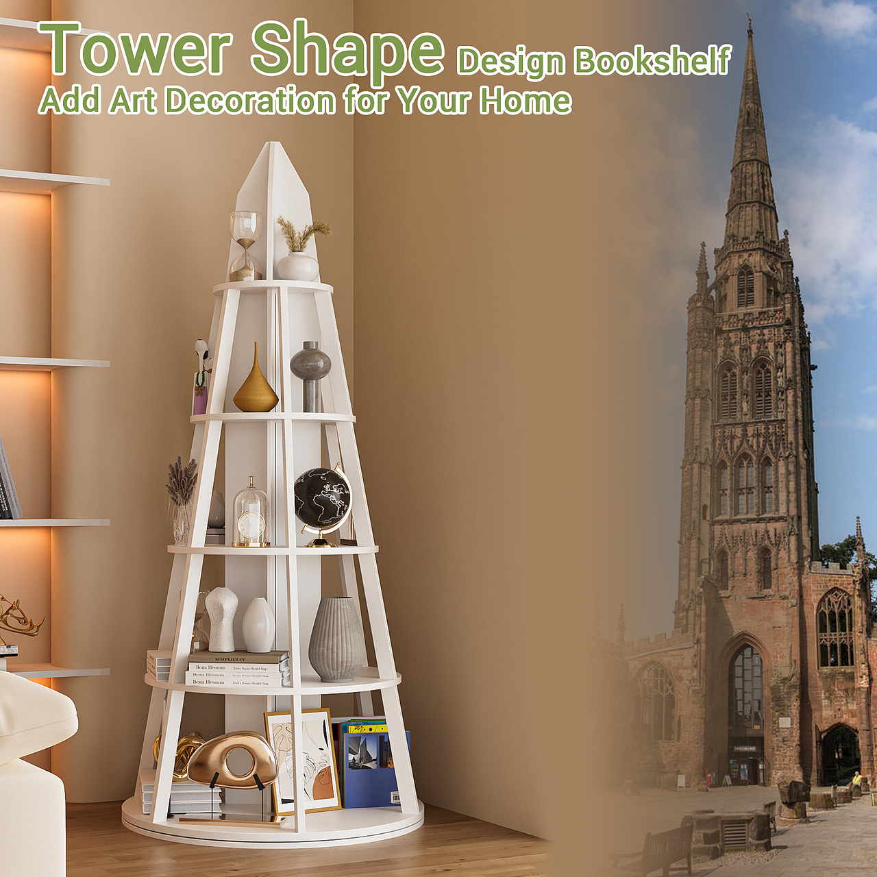 【圆锥宝塔书架】亚马逊套图（图ZMzc2NTY1Nzky） - 电商 - 站酷设计师Bravo丶Mo原创素材 - 站酷ZCOOL