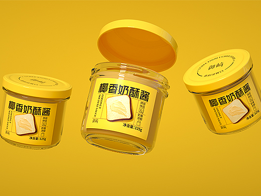 御崎椰香奶酥酱产品包装设计