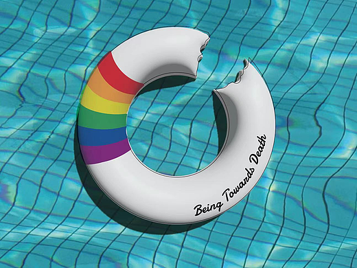 Being Towards Death/泳池系列/圈（個(gè)人主頁-ZNzAzNDk0MjA=） - 新銳潮流插畫 - 站酷設(shè)計(jì)師Kendall葉夢(mèng)洲原創(chuàng)素材 - 站酷ZCOOL