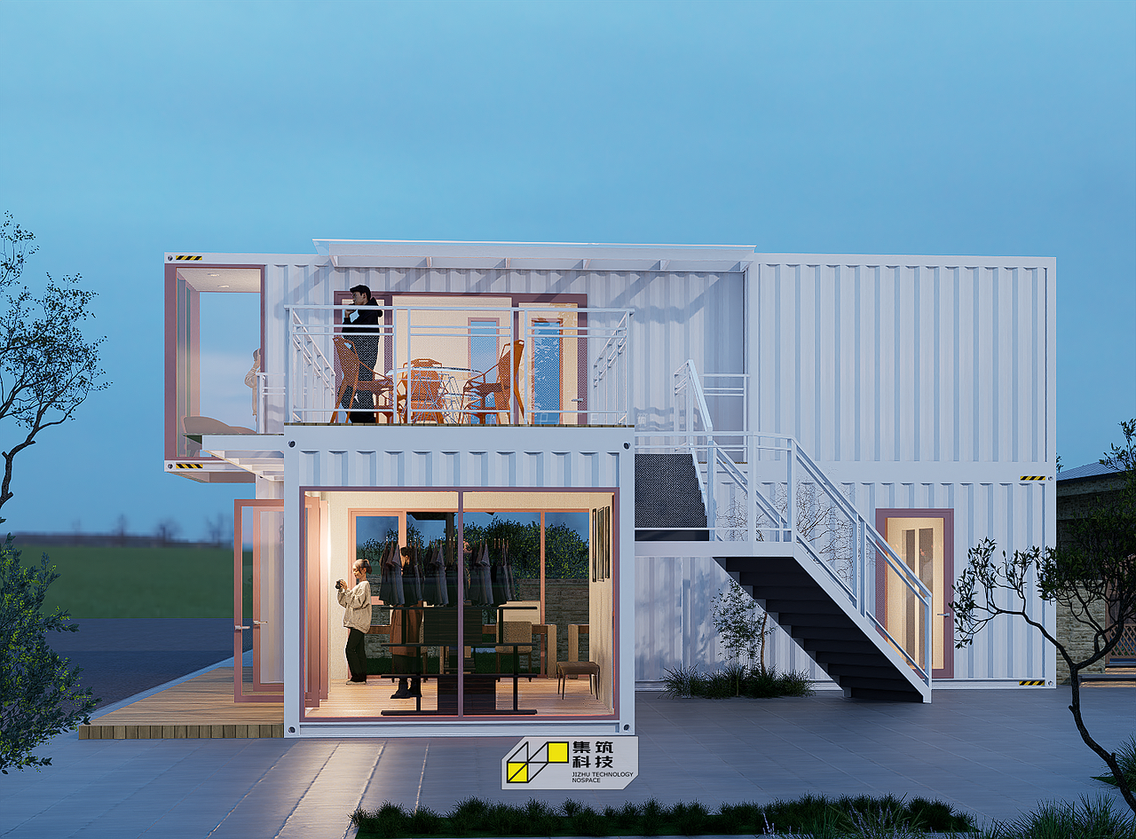 櫻花樹下集裝箱店集筑科技低成本絕美商鋪|杭州集筑（圖ZMzc2NTczNDUy） - 商業(yè)空間設計 - 站酷設計師果宇原創(chuàng)素材 - 站酷ZCOOL